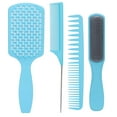thumbnail image 2 of Juego de cepillos para peinar el cabello, juego de 4 cepillos para el cabello, peines para el cabello, juego de cepillos para el cabello de ingeniería de precisión, 2 of 14