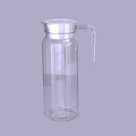 0.5/0.8/1.1L Water Juice Jug Pitcher Pc Acrylic Clear Glass Bottle For Cocktail Fridge Kitchen Picnic Drinkware With Lid