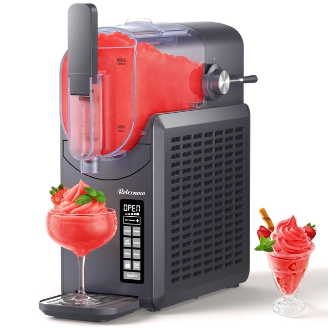Máquina para hacer granizados RELEXNOW para hacer bebidas congeladas de 2,6 litros con autolimpieza