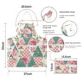 thumbnail image 7 of Pioneer Flower Floral Print Pattern Apron-Garden Aprons for Women with Pockets-Cotton Linen Waterproof Kitchen Cooking Gardening Aprons Adjustable for Kitchen,Cooking,BBQ and Salon 33x27 Inch, 7 of 7