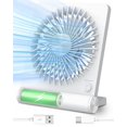 thumbnail image 1 of Ventilador de escritorio Tevelecin, pequeño, 7 pulgadas, 2000 mAh, recargable, USB, 1 of 5