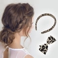 thumbnail image 2 of Unique Bargains 1 Set Stylish Leopard Print Hair Clips Hairdo Clips White Black, 2 of 5