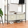 thumbnail image 3 of Yayeee Foldable Storage Basket for Shelves with Handles Waterproof Cloth Bins, Sunshine, 3 of 7
