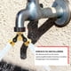 thumbnail image 3 of Divisor de Manguera de Jardín de Latón de 2 Vías | Conector de Entrada 3/4" | Adaptador Distribuidor de Agua Antifugas para Grifo de Manguera de Riego | Control de Flujo Ajustable | Incluye Anillo, 3 of 9