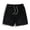 Black, variant on Man High Street Fashion Trend Pleated Design Straight Leather Shorts Mens Athletic Shorts Black XXXL
