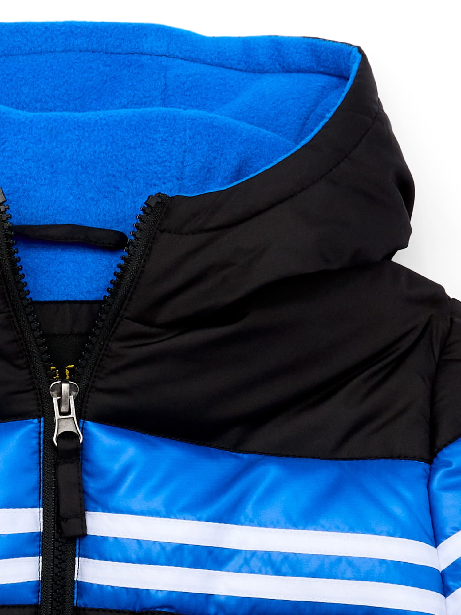 Ixtreme Boys Chest Striped Hooded Puffer Jacket, Sizes 4-18