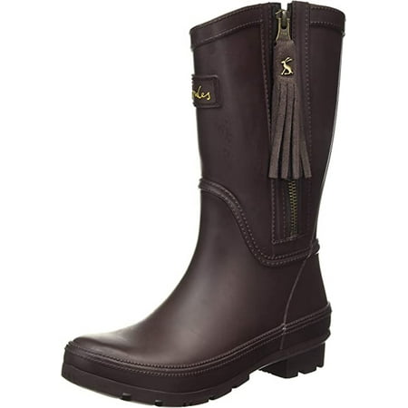 

Joules Women s Wellington Rain Boot Size US 9 M Dark Brown