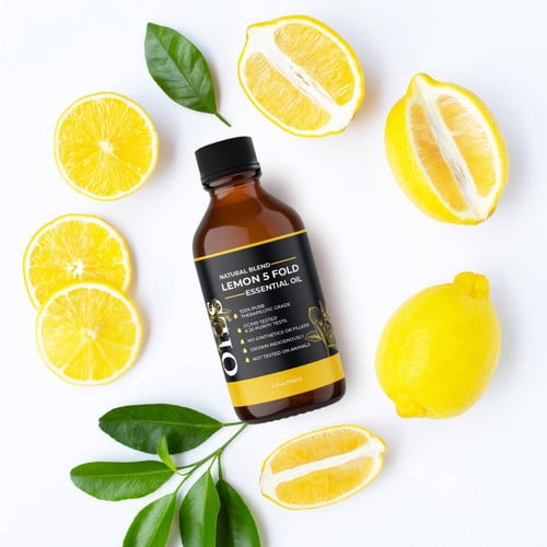 Midwest Sea Salt Company Lemon 5 Fold (Natural Blend) Essential Oil 4 oz