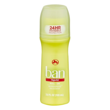 Ban Roll-On Antiperspirant Deodorant Regular, 3.5 FL OZ
