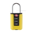 thumbnail image 1 of 1PC TSA Customs Colorful Code Lock For Travel Luggage Password Changeable Lock Contrast Color Design Padlock Cabinet Locker 2# P, 1 of 6