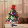thumbnail image 3 of BadPiggies 24" Pre-Lit Tabletop Artificial Christmas Tree with 20 LED Lights, Mini Green Pine Xmas Tree with Hanging Ornaments Decor, 3 of 9