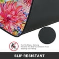 thumbnail image 5 of Pink Floral Kitchen Rugs and Mats Non Skid Washable Set of 2, Peony Chrysanthemum Kitchen Floor Mats, Botanical Blossom Kitchen Runner Rug, Watercolor Kitchen Decor, 5 of 6