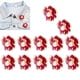 thumbnail image 3 of 12 Uds. Adornos para ropa, decoración de perlas de imitación, botón de ropa con parte posterior plana para DIY, bolsa de ropa, pinza para el pelo, peonía pequeña/108g, 3 of 12