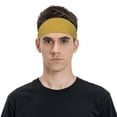 thumbnail image 2 of Naloa Gold Shiny Fashionable Sport Sweatband for Running, Yoga, Basketball - Head Circumference 19.6-22.4 inches, 2 of 9