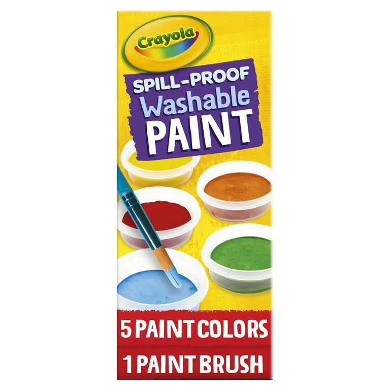 Spill Proof Washable Childrens Paints, 8 Count