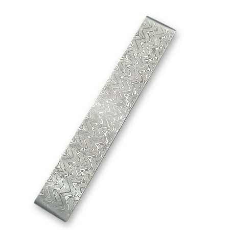 

Damascus Steel Billet Patterned Steel Cutter Embryo Forging Materials Quenched Smoothed for Cutter DIY Multipurpose Material
