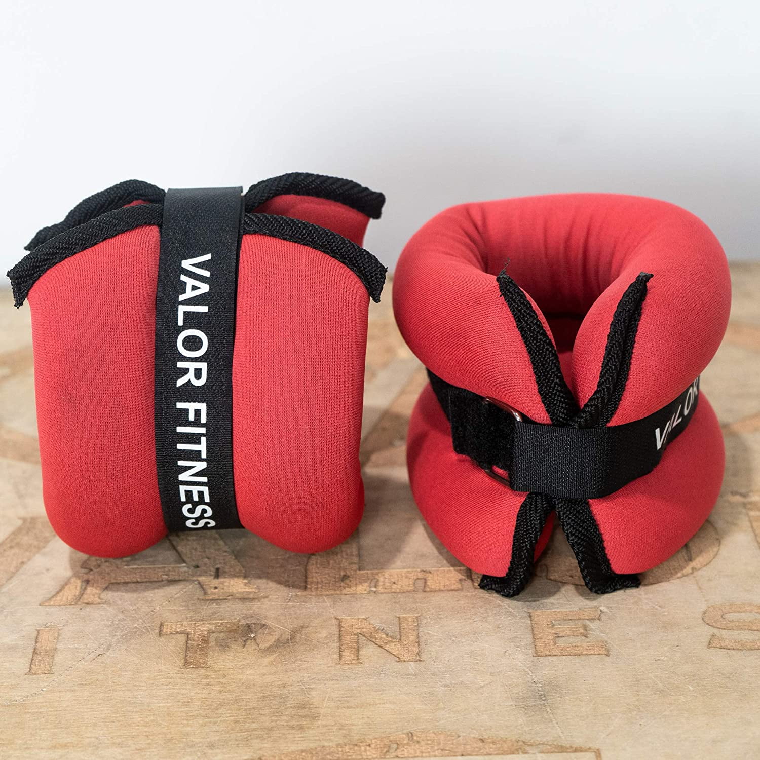Valor Fitness Ankle or Wrist Weights -3 lb Each -Pair - Adjustable Velcro Straps - Home Gym Workout - EA-11