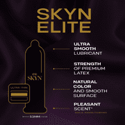 LifeStyles Skyn Ultra Thin Soft Non-Latex Lubricated Condoms For Even More Sensitivity Elite 10 ct