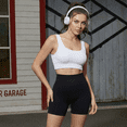 thumbnail image 4 of Women’s Biker Shorts 2 Pack High Waisted Tummy Control Workout Yoga Shorts Seamless Stretchy Athletic Running Cycling Short Leggings, 4 of 8