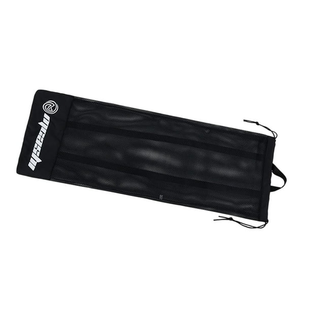 Bolsa de aletas de natación, mochila de buceo largo, bolsa de buceo para aletas largas, con equipo de snorkel de correa para la correa para la playa negro