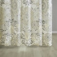 thumbnail image 6 of Madison Park Shower Curtain, Bohemian Floral Bathroom Curtain W/ 12 Button Holes, Yellow, 72" x 72", 6 of 7