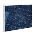 thumbnail image 3 of Stupell Industries Blue Detailed Paris Map Map Painting Unframed Art Print Wall Art, 14 x 11, 3 of 7