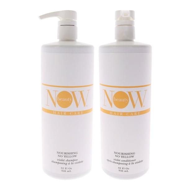 Now Beauty Champú de 32 oz, acondicionador de 32 oz Kit de champú y acondicionador No Yellow 2 Pc Kit Now Beauty Champú de 32 oz, acondicionador de 32 oz 2 Pc Kit