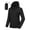 Black, variant on Off Road Ventures Woman Packable Rain jacket Hooded lightweight Windbreaker Waterproof Raincoat With Pocket