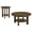 Brown - 2-Piece, variant on Ottowa 2-piece Round Wood Coffee Table Set Washed Oak