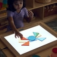 thumbnail image 4 of Guidecraft Guidecraft LED Activity Tablet: Light Up Tabletop Lightbox for Preschool | Kids Light Pad for Classroom and Playroom Sensory Learning Play Activities, 4 of 6