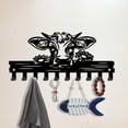 thumbnail image 2 of Llavero de vaca para pared, con 10 ganchos, organizador de llaves de metal, ideal para colgar llaves de granja., 2 of 9