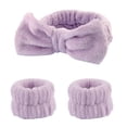 thumbnail image 1 of Juego de 6 pulseras prácticas para el pelo con banda para la muñeca y lazo para el pelo de felpa, 1 of 6