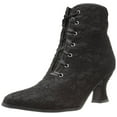 thumbnail image 2 of Ellie Shoes E-253-Elizabeth 2 Heel Boot with Lace 9 / Black, 2 of 3