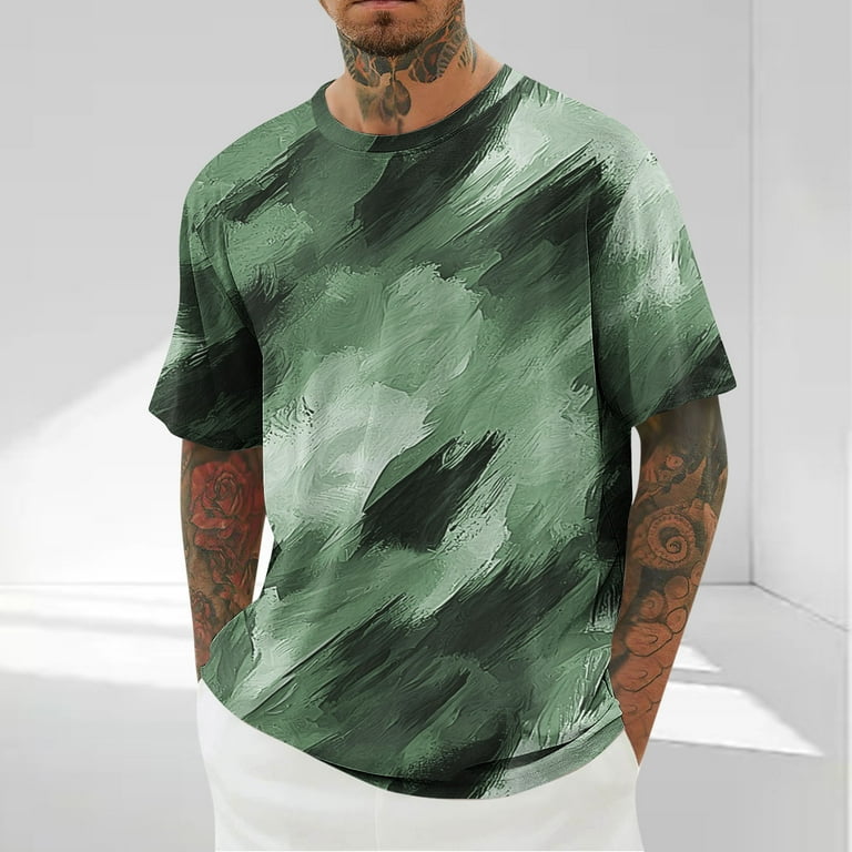 Muscularfit Black Mens Summer Shirts Short Sleeve Fitness Graphic V-Neck T Shirt Workout Tops For Men