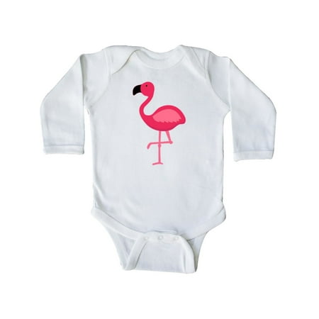 

Inktastic Pink Flamingo Gift Baby Boy or Baby Girl Long Sleeve Bodysuit