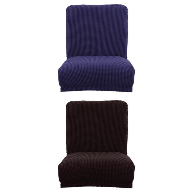 2xWaterproof PU Leather Slipcover Funda Elástica Funda De Sin De / Negro perfecl Funda de asiento de comedor elástica