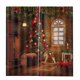 thumbnail image 1 of Cortinas de tela con estampado 3D para baño y dormitorio, decoración navideña Navidad Oranaments, 1 of 9