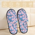 thumbnail image 2 of House Slippers for Women Men - Beautiful Orchids Flowers A Lightweight House Shoes Fuzzy Slippers, Soft Slip-On Cozy House Slippers for Woman Indoor Outdoor, 2 of 7