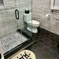 thumbnail image 5 of The Tile Life Milan 8" x 9.5" Black Hexagon Matte Porcelain Floor and Wall Tile 25-Piece, 5 of 15