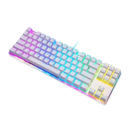 MOTOSPEED K87S Mechanical Keyboard ,Gaming Keyboard ,USB Wired Gaming Keyboard with Customized LED RGB Backlit , 87 Keys