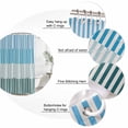 thumbnail image 6 of Colorful Stripe Waterproof Fabric Shower Curtain,Modern Teal Blue Green Vertical Striped Waterproof Fabric Shower Curtain for Bathroom Curtains Bathtubs Shower Curtains with 12 Hooks Small 36x72in, 6 of 8