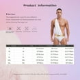 thumbnail image 7 of CHICTRY Toga for Men One Shoulder Ruffles Brief Bodysuits Ancient Roman Warrior Wrestling White XL, 7 of 7