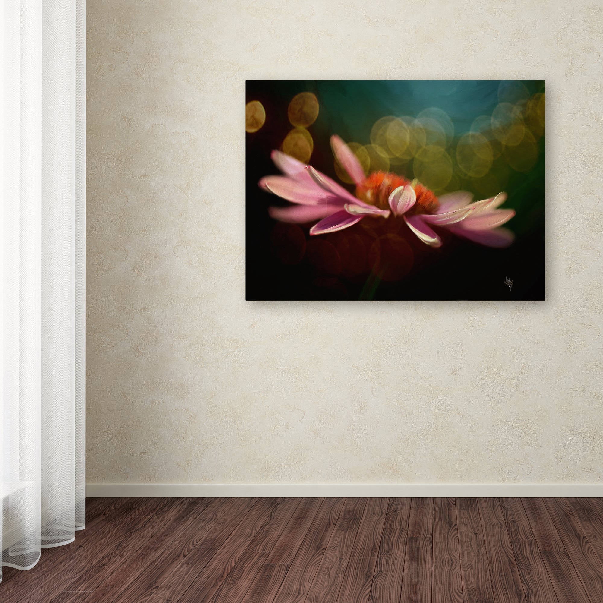 Trademark Fine Art "The Secret World of Coneflowers" Canvas Art by Lois Bryan