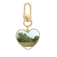 thumbnail image 1 of Selva Llavero de metal en forma de corazón dorado, 1 of 3
