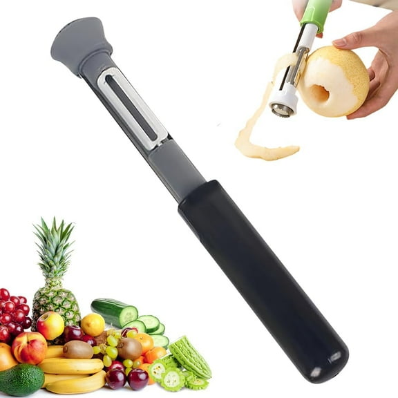 YEPOLERCE Apple Peeler Corer Slicer All in One, 3-in-1 Stainless Steel Apple Corer and Peeler Tool for Apples Pears Potatoes, Easy Grip Kitchen Gadget for Fruit Vegetable Prep