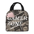 thumbnail image 1 of ZICANCN Insulated Lunch Bag for Women Men, Retro Graffiti Gamer Zone Reusable Cute Lunch Bags for Picnic School Work Office, 1 of 8