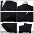 thumbnail image 5 of MAGE MALE Men's 2 Piece Suit Elegant Solid Double Breasted Slim Fit Tuxedo Suit with Blazer and Pants, 5 of 5