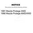 thumbnail image 2 of Kugel Front Rear Wheel Bearing Kit for Car Mazda Protege - Left Right Side (Driver Passenger) K70-101729, 2 of 10