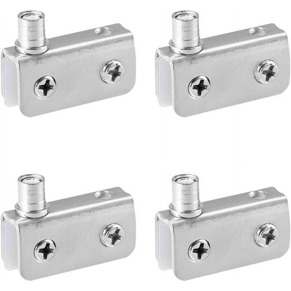 Glass Door Pivot Hinge, Stainless Steel Cabinet Pivot Hinge for Adjustable 5-8mm Glass Doors, Corrosion Resistance Rustless Clamp
