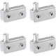 thumbnail image 1 of Paquete de 4 pivotes para puertas de cristal, bisagras para puertas de cristal, acero inoxidable, aptos para cristal de 5 a 8 mm., 1 of 5